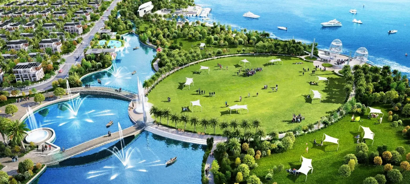 Phối cảnh tiện ích bến du thuyền dự án Kim Long Ocean Thuận Phước